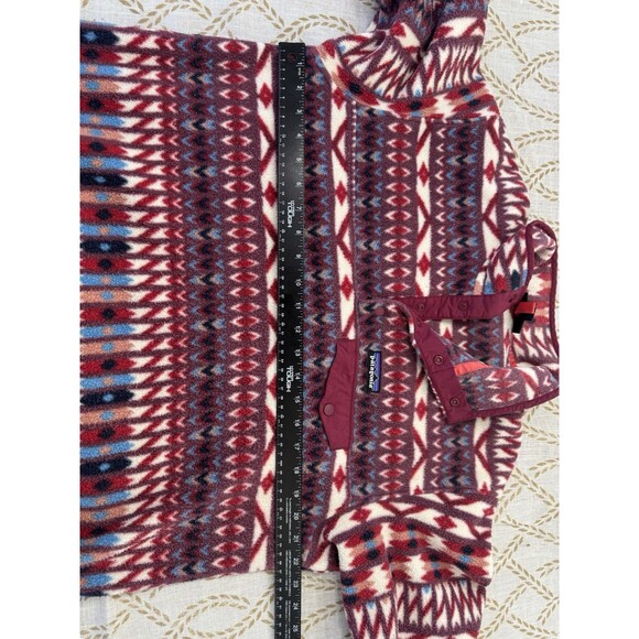 PATAGONIA Synchilla Lightweight Kuta Klash Aztec Snap-T Fleece Pullover Large - Picture 12 of 14